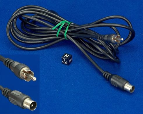 Cabo Coaxial IEC Macho-Femea