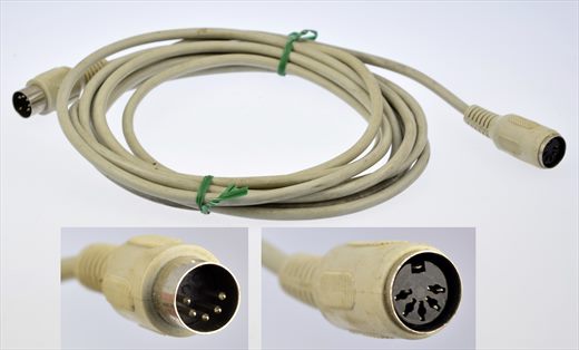 Din5 Male to Din5 Female AT Keyboard Extension Cable