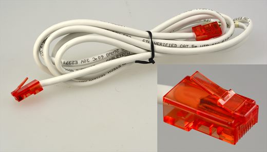 Modular Connector RJ-45 8P8C white-red