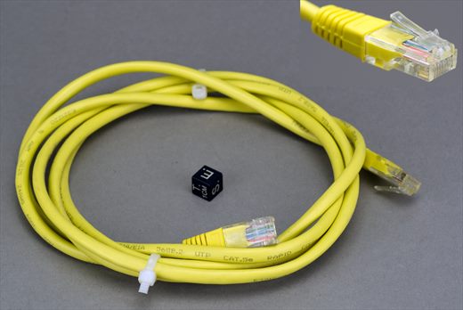 Cat5e UTP cabo Ethernet RJ45 amarelo