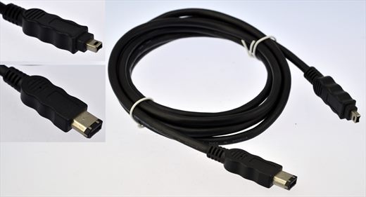 Firewire type 1 type 2 black