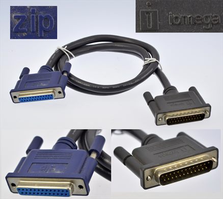 DB25 male to female parallel cable zip drive purple-gray (Iomega)