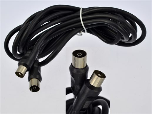 RF coaxial connector male-female black
