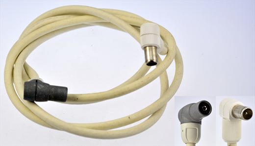 TV aerial plug cable beige
