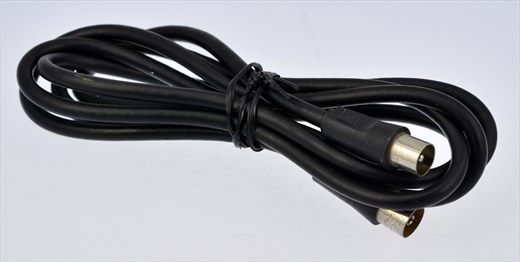 TV aerial plug cable black 1