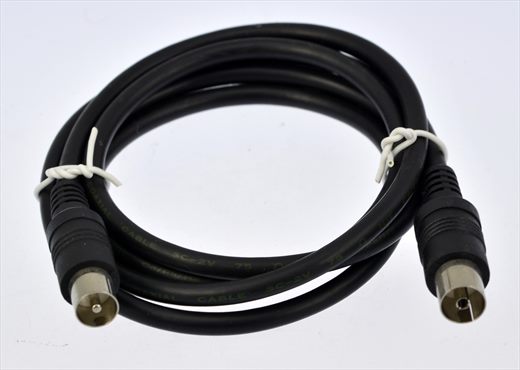 TV aerial plug cable black 2