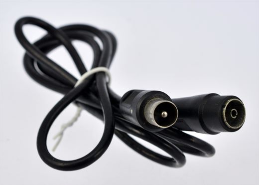 TV aerial plug cable black 4