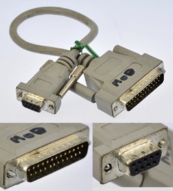 DB25 male to DB9 female serial cable