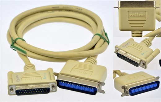 DB25 male to Centronics C50 male beige (Roline)