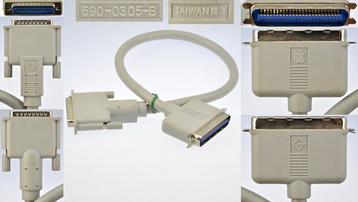 DB25 to Centronics SCSI Cable for Macintosh Computers 590-0305-B (Apple)