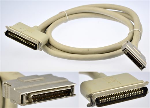 SCSI II Micro DB50 male to C50 Centronics male cable