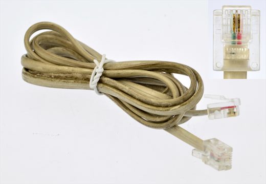 Modular Connector RJ-11 6P4C beige