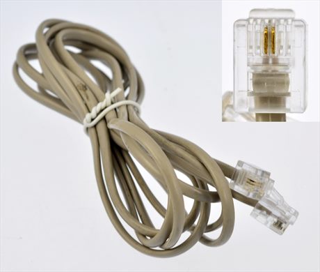 Modular Connector RJ-11 6P4C beige 1