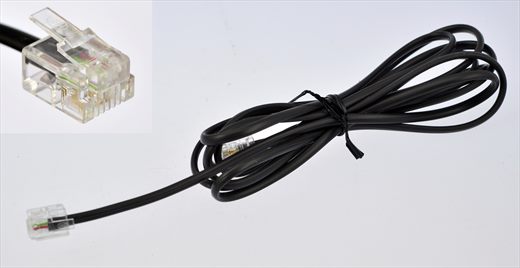 Modular Connector RJ-11 6P4C black