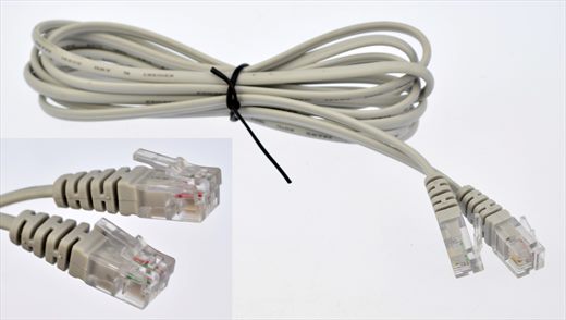 Modular Connector RJ-11 6P4C gray