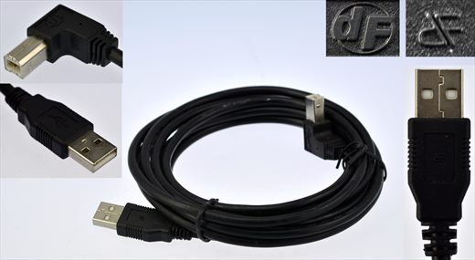 DF USB A B black