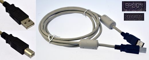 Epson USB A B gray-black