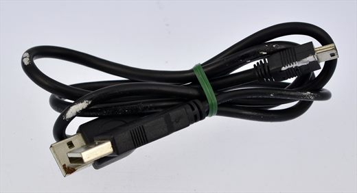 USB 2.0 2 Type-A (2) to Mini-B 5-pin cable black