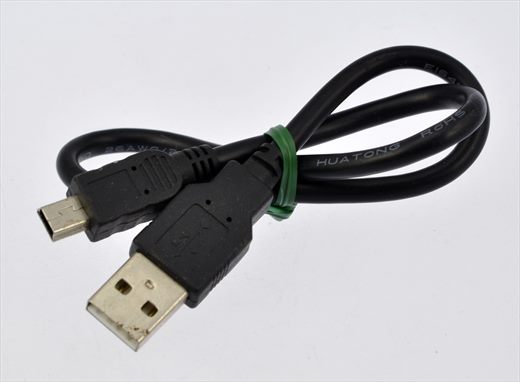 USB 2.0 Type-A to Mini-B 5-pin cable black (2)