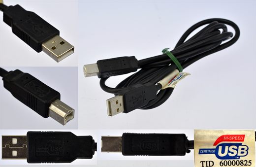 USB A B black 2