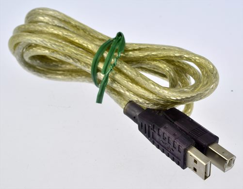 USB A B transparent and purple