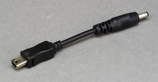 USB mini to barrel plug