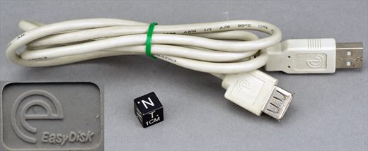 EasyDisk USB A 2.0 to USB A 2.0 female extension