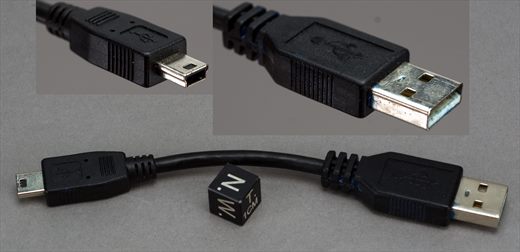 USB type-A to Mini-B