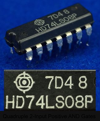 Hitachi HD74LS08P Quadruple 2-Input Positive AND Gates