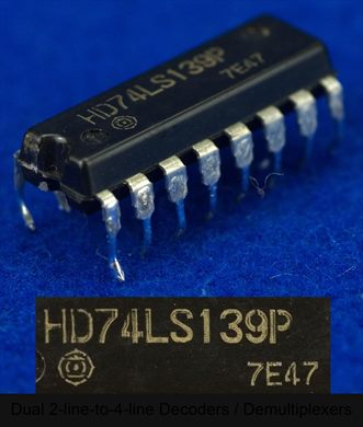 Hitachi HD74LS139P Dual 2-line-to-4-line Decoders-Demultiplexers