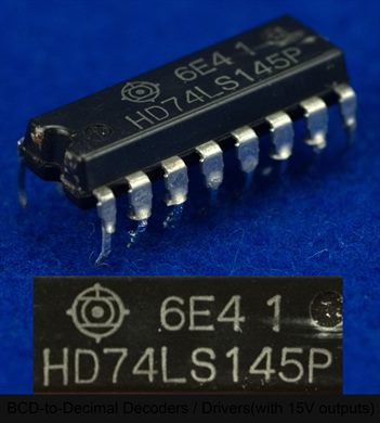 Hitachi HD74LS145P BCD-to-Decimal Decoders - Drivers (with 15V outputs)