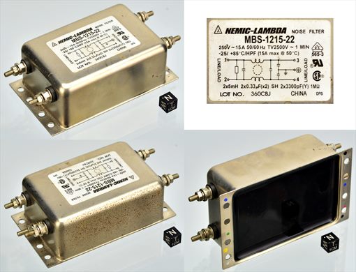 Nemic-Lambda noise filter MBS-1215-22