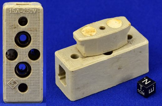 Suporte e fusivel Electro Ceramica 15A-250V