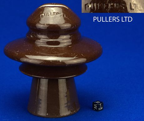 Isolador de passagem (ceramica) (mod A) castanho (Pullers)