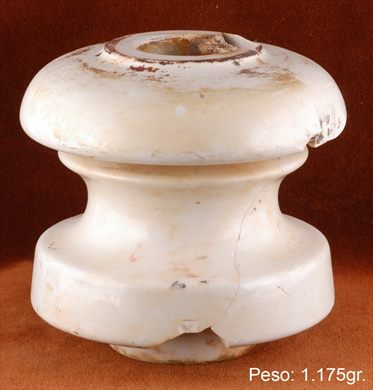 Isolador de passagem (ceramica) (mod E1) branco