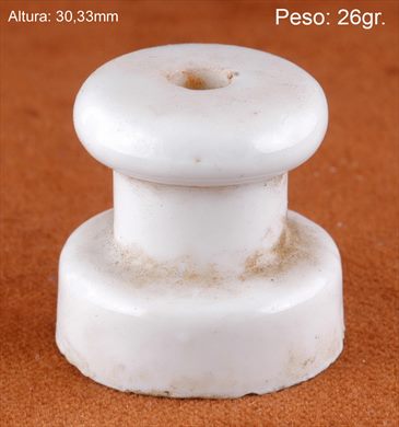 Isolador de passagem (ceramica) (mod E3) branco