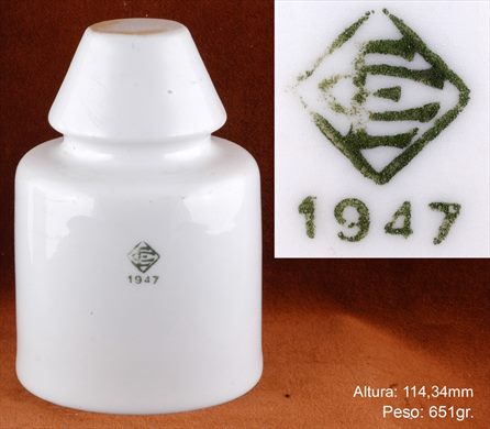 Isolador de passagem (ceramica) (mod C1) (EC) branco 1947