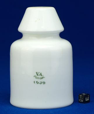 Isolador de passagem (ceramica) (mod C1) (Vista Alegre) branco 1939