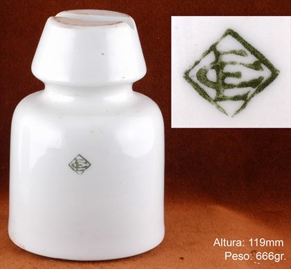 Isolador de passagem (ceramica) (mod C2) (EC) branco