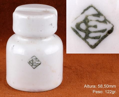 Isolador de passagem (ceramica) (mod E1) (EC) branco
