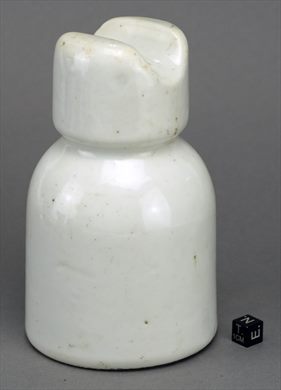 Isolador de Passagem Ceramica Forma F2 Modelo E1 Sem Marca Branco