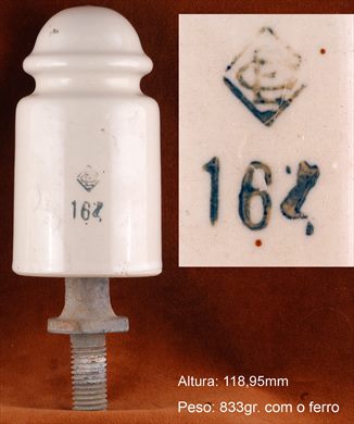 Isolador de passagem 164 (ceramica) (mod G1) (EC) creme