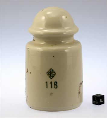 Isolador de passagem 116 (ceramica) (mod G1) (EC) creme