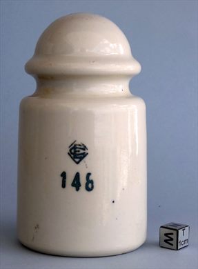 Isolador de passagem 148 (ceramica) (mod G2) (EC) creme