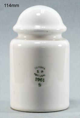 Isolador de passagem (ceramica) (mod G1) (SPCoimbra) branco 1961 9