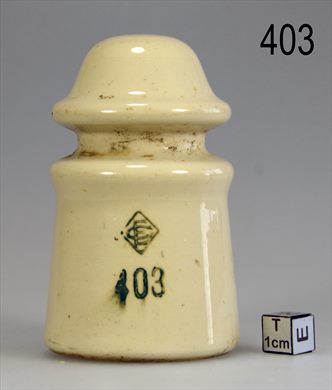 Isolador de passagem (ceramica) (mod G2) (EC) creme 403