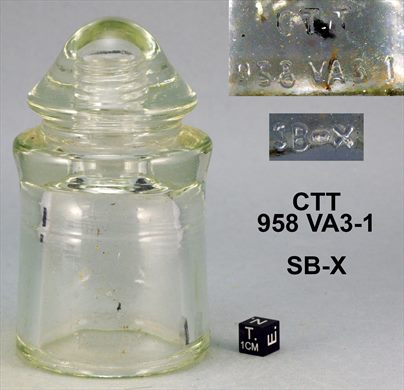Isolador de passagem (vidro) (mod A1) CTT 958 VA 3-1 SB-X transparente