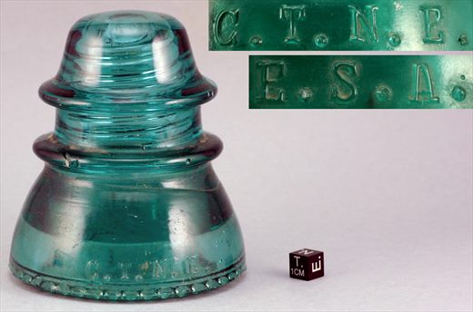 Isolador de passagem (vidro) (mod B1) verde