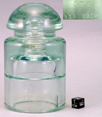 Isolador de passagem (vidro) (mod A2) CTT 951 VA 1-1 transparente verde