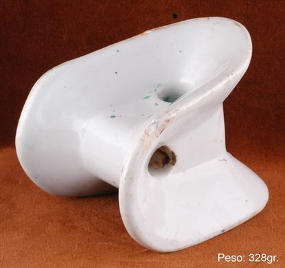 Isolador de tensao (ceramica) (mod 1) branco
